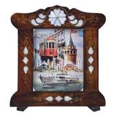 Nusnus Sedef İşlemeli Kartpostallık 24x22 cm No4 - 1