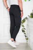 BELİ LASTİKLİ YAZLIK İNCE KUMAŞ İPLİKLİ REGULAR FİT ERKEK JOGGER PANTOLON - 9