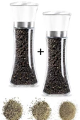 Tilbe Home Seramik Bıçaklı Baharat Öğütücü Tuz Baharat Değirmeni Büyük Boy 2 Adet thumbnail 2