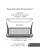 Mandaş Süngersiz 3 Kişilik Salıncak Minder Seti (Pamuklu Kumaş)-Kaz Ayağı Gri - 2