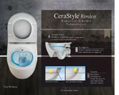 Turkuaz City Rimless Kanalsız Asma Klozet ve Bella Slim UF Kapak thumbnail 1