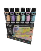 Rich Mastermix Akrilik Boya Pastel Renkler 60cc 6’lı Set - 2
