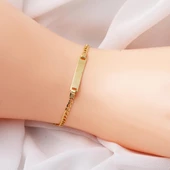 Plakalı 14 Ayar Altın Çocuk Künyesi thumbnail 2