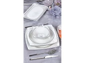 Taç Real Bone Tia Platin 60 Parça 12 Kişilik Yemek Takımı - 5