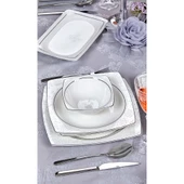 Taç Real Bone Tia Platin 60 Parça 12 Kişilik Yemek Takımı - 11