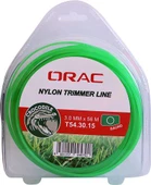 Orac 3.00 mm 56 mt.Yuvarlak Yeşil Tırpan Misinası - 1