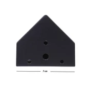 Ovit Desenli Mobilya Koltuk Baza Sehpa Masa Ayağı Metal Ayak 14 Cm Siyah (4 Adet) - 4