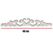 Dekoratif Ürün Duvar Ayna Süsü Vidalı Pleksi Krom 40 Cm thumbnail 3