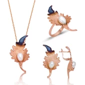 Gümüş Zambak Çiçeği Bayan Set thumbnail 1