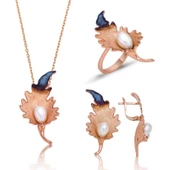 Gümüş Zambak Çiçeği Bayan Set thumbnail 2