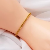 Zincir Kolye ve Bileklikli 14 Ayar Altın Takım thumbnail 4