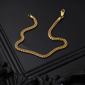 Zincir Kolye ve Bileklikli 14 Ayar Altın Takım thumbnail 7