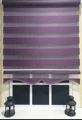 StorBurada Zebra Stor Perde Mor Etek Dilimli  STB 400 V18  Mor 120 x 260 thumbnail 3