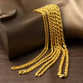 Burma Halat 14 Ayar Altın Zincir - 65 cm thumbnail 7