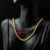 Burma Halat 14 Ayar Altın Zincir - 65 cm thumbnail 3