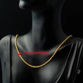 Burma 14 Ayar Altın Zincir - 60 cm thumbnail 2