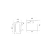 Turkuaz Cerastyle Duru Lavabo 60 40 cm ve Noura Yarım Ayak - 6
