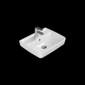 Turkuaz Cerastyle Duru Lavabo 50x40 cm ve Noura Uzun Ayak thumbnail 3