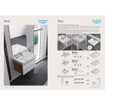 Turkuaz Cerastyle Duru Lavabo 50x40 cm ve Noura Uzun Ayak thumbnail 4