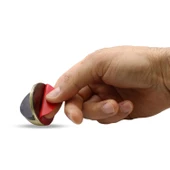 Yarımay Yapışkanlı Kapı Kolu Stoperi Tamponu Stop Metal Durdurucu Tutucu Tutacağı Antik Sarı 5 Adet - 3