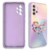 Vendas Samsung A32 4G Edo Serisi Kamera Korumalı Tarz Desenli Parlak Renkli Lansman Silikon Kılıf - 9