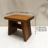 Shark Anatolia Iroko Ahşap Banyo Taburesi Oturak - 4