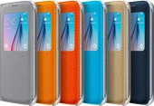 Samsung Galaxy S6 S-View Cover (Tekstil) Kapaklı Kılıf EF-CG920B - 1
