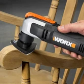 WORX WX686 250Watt Profesyonel Çok Amaçlı Devir Ayarlı Kesme Raspalama ve Zımpara + 19 Adet Aksesuar - 11