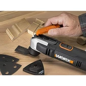WORX WX686 250Watt Profesyonel Çok Amaçlı Devir Ayarlı Kesme Raspalama ve Zımpara + 19 Adet Aksesuar - 10