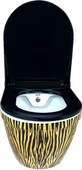 Pure Tıger Gold Zebra Asma Klozet Wh-796+Soft Kapak - 1
