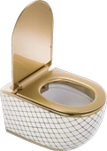 Pure Geo. Beyaz Altın Kanalsız Asma Klozet Wh-783+Soft Kapak - 2