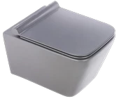 Pure Mat Grı Kanalsız Asma Klozet Wh-776+Soft Kapak - 1