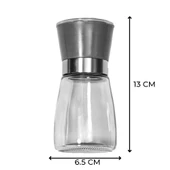 Cam Tuz Baharat Değirmeni Öğütücü Tuzluk Baharatlık - 4