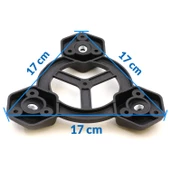 Mobilya Masa Sehpa Üçlü Plastik Bağlantı Aparatı Açılı Dereceli Ayak Tabanı (5 ADET) thumbnail 8