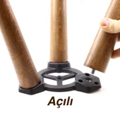 Mobilya Masa Sehpa Üçlü Plastik Bağlantı Aparatı Açılı Dereceli Ayak Tabanı (5 ADET) thumbnail 2