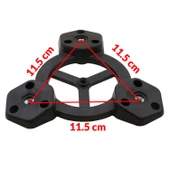 Mobilya Masa Sehpa Üçlü Plastik Bağlantı Aparatı Açılı Dereceli Ayak Tabanı (5 ADET) thumbnail 3