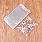 7x10+5 cm. (7x15) 100 Adet - Şeffaf Bantlı Yapışkanlı OPP Jelatin Poşet - 3