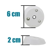 Mobilya Masa Sehpa Ayağı Bağlantı Aparatı Açılı Dereceli Ayak Tabanı Beyaz - 8