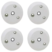 Mobilya Masa Sehpa Ayağı Bağlantı Aparatı Açılı Dereceli Ayak Tabanı Beyaz (4 ADET) - 2