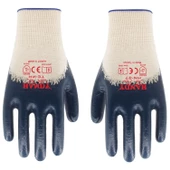 Handy HN-37 Nitril Kaplama Usta Eldiveni Koruyucu Eldiven (6 ÇİFT) - 4
