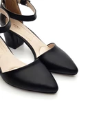 Goldstep 3002 Kadın Cilt Karnıyarık Kalın Topuk Ayakkabı - 11