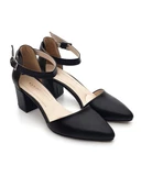 Goldstep 3002 Kadın Cilt Karnıyarık Kalın Topuk Ayakkabı - 9