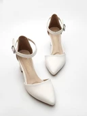 Goldstep 3002 Kadın Cilt Karnıyarık Kalın Topuk Ayakkabı - 5