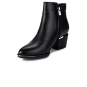 Venüs 2128242K Kadın Deri Kalın Topuk Bot - 4