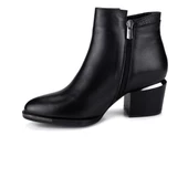 Venüs 2128242K Kadın Deri Kalın Topuk Bot - 5