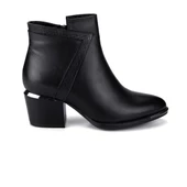 Venüs 2128242K Kadın Deri Kalın Topuk Bot - 2