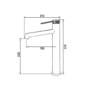 FJ-1025 Yüksek Lavabo Bataryası Mat Siyah FJ-1025 - 2