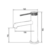 FJ-1015 Lavabo Bataryası Mat Siyah FJ-1015 - 2