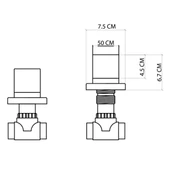 FSV-203 Ankastre Stop Valf Rose FSV-203 - 2