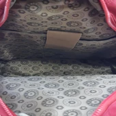 Baginn Kadın Sırt Çantası Çok Cepli Yağmur Geçirmez Hafif Kumaş Sırt Çantası Bordo Renk thumbnail 6